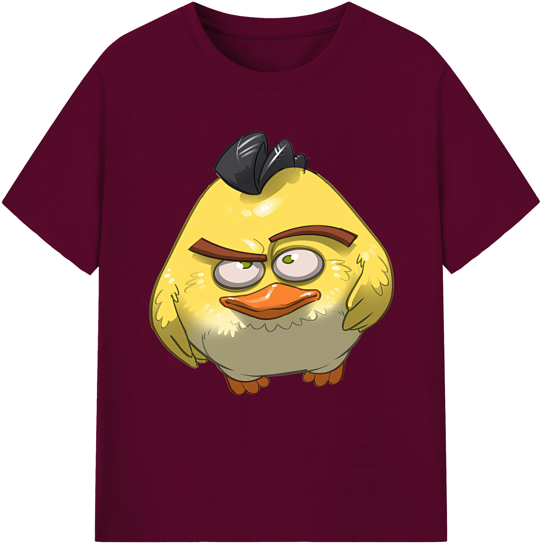（画像用） Angry Birds アングリーバード レディースカジュアルプリントTシャツ（綿100％）